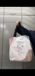 Coloured Abstract Printed Tote