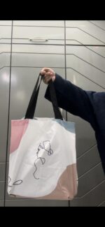 Coloured Abstract Printed Tote - Image 2