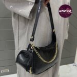Aurelia Baugette with Small Pouch-Black - Image 4