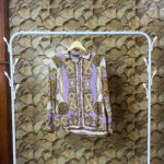 Chain Print Shirt-Purple