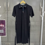 Classic Collared Bodycon with Belt-Black