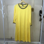 Laced Midi-Yellow