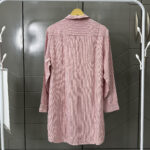 Striped Long Shirt-Red and White - Image 2