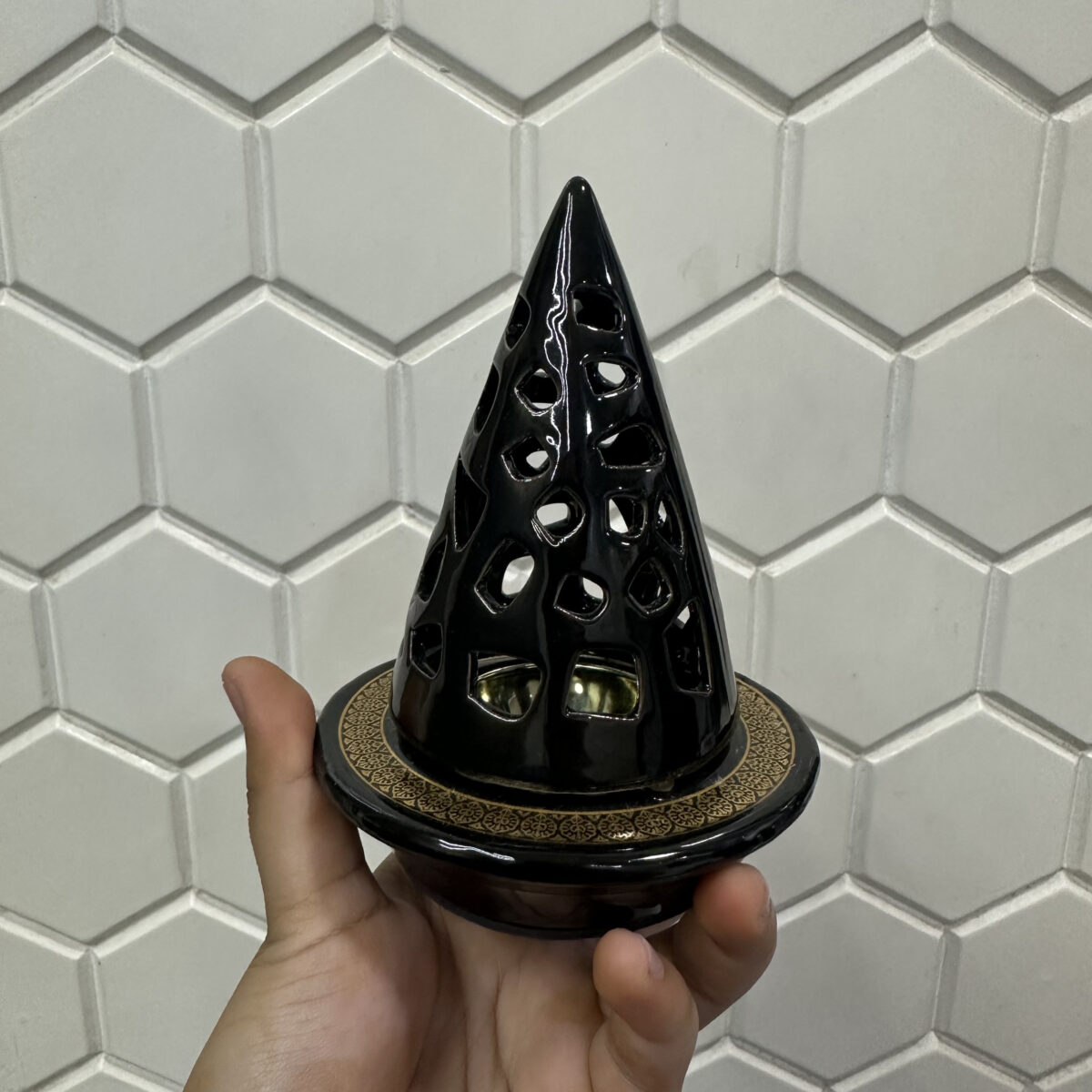 CERAMIC BAKHOOR BURNER-BLACK - Image 2
