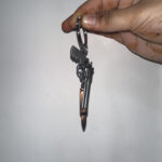 Gun & Bullet Keychain